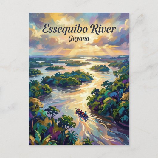 Essequibo rivier Guyana Briefkaart (Voorkant)