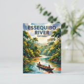 Essequibo-rivier Guyana Briefkaart (Staand voorkant)