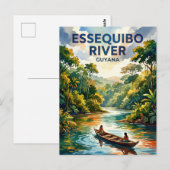 Essequibo-rivier Guyana Briefkaart (Voorkant / Achterkant)