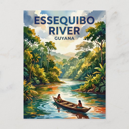 Essequibo-rivier Guyana Briefkaart (Voorkant)