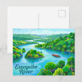 Essequibo rivier Guyana Briefkaart (Voorkant / Achterkant)