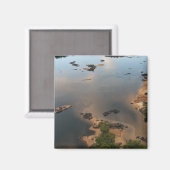 Essequibo-rivier, langste rivier in Guyana, en 2 Magneet (Voorkant / Achterkant)