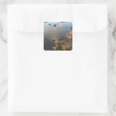 Essequibo rivier, langste rivier in Guyana, en 2 Vierkante Sticker (Tas)