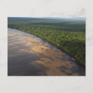 Essequibo-rivier, langste rivier in Guyana, en 3 Briefkaart