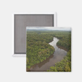 Essequibo-rivier, langste rivier in Guyana, en 5 Magneet (Voorkant / Achterkant)