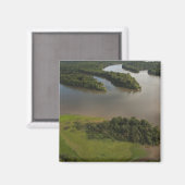 Essequibo-rivier, langste rivier in Guyana, en Magneet (Voorkant / Achterkant)