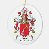 Esser Family Crest Keramisch Ornament (Links)
