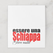 Essere una Schiappa être nulle en français FBCards Plaatskaartje (Buitenkant ongevouwen)