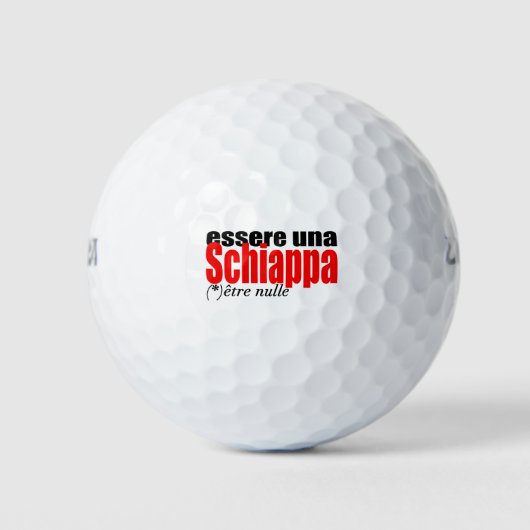 Essere una Schiappa être nulle en français Golf B Golfballen (Voorkant)