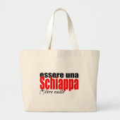 Essere una Schiappa être nulle en français L ToteB Grote Tote Bag (Voorkant)