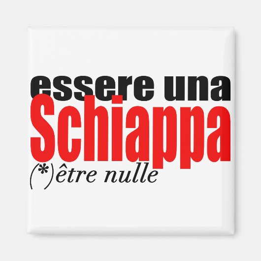 Essere una Schiappa être nulle en français Magnet (Voorkant)