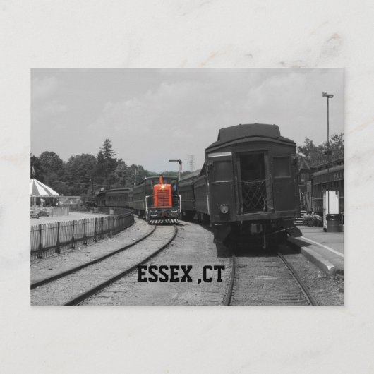 Essex ct station briefkaart (Voorkant)