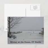 Essex Dock, Winter at the Essex, CT Docks Briefkaart (Voorkant / Achterkant)