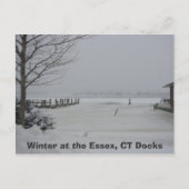 Essex Dock, Winter at the Essex, CT Docks Briefkaart (Voorkant)