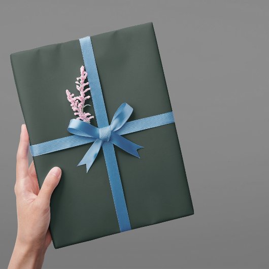 Essex Green Solid Color Cadeaupapier