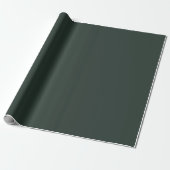 Essex Green Solid Color Cadeaupapier (Uitgerold)