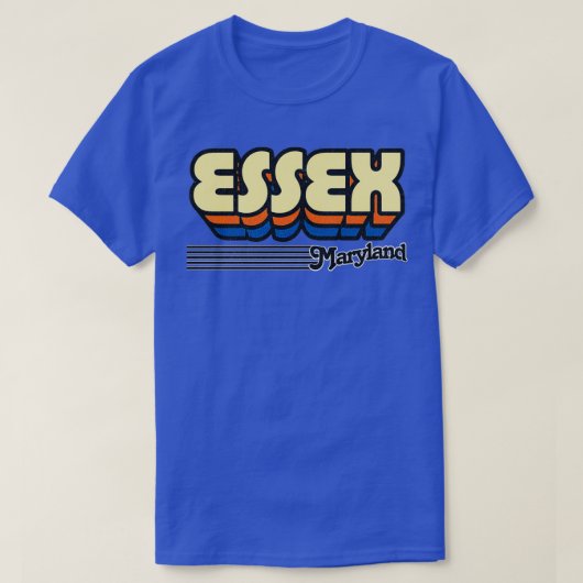 Essex Maryland Retro Stripes T-shirt (Design voorkant)