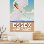 Essex, UK Vintage Reisposter Poster (Keuken)
