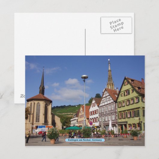 Esslingen am Neckar, Duitsland Briefkaart (Voorkant / Achterkant)