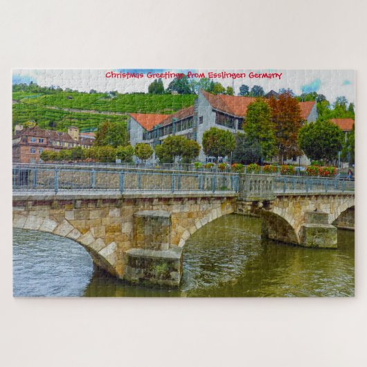 Esslingen Duitsland. Jigzaag Puzzle Legpuzzel (Horizontaal)