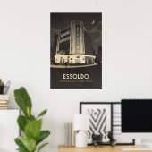 Essoldo Bioscoop Newcastle Reisposter Poster (Thuiskantoor)