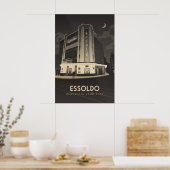 Essoldo Bioscoop Newcastle Reisposter Poster (Keuken)