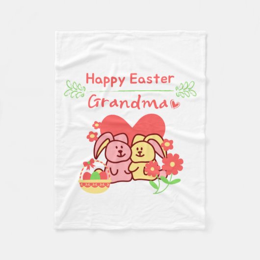 esster bunny badass en grappig & oma fleece deken (Voorkant)