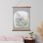 esster bunny peter met bloemen ophangende tapijt hangend wandkleed (Slaapkamer)