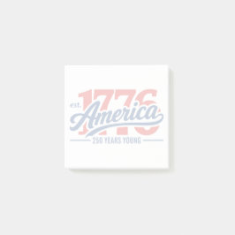 Est 1776 Amerika 250 jaar jong Onafhankelijkheidsd Post-it® Notes