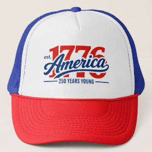 Est 1776 Amerika 250 Jaar Jong Onafhankelijkheidsd Trucker Pet