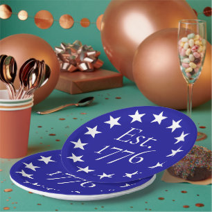 Est. 1776 Betsy Ross Vlag Patriotisch Cadeau Papieren Bordje