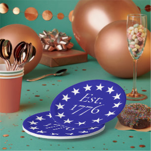 Est. 1776 Betsy Ross Vlag Patriotisch Cadeau Papieren Bordje