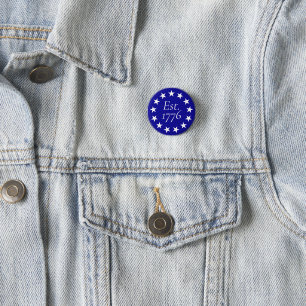 Est. 1776 Betsy Ross-vlag patriottisch cadeau Ronde Button 3,2 Cm