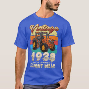 EST 1938 Farmer Tractor 84e geboortedag 84 Y T-shirt