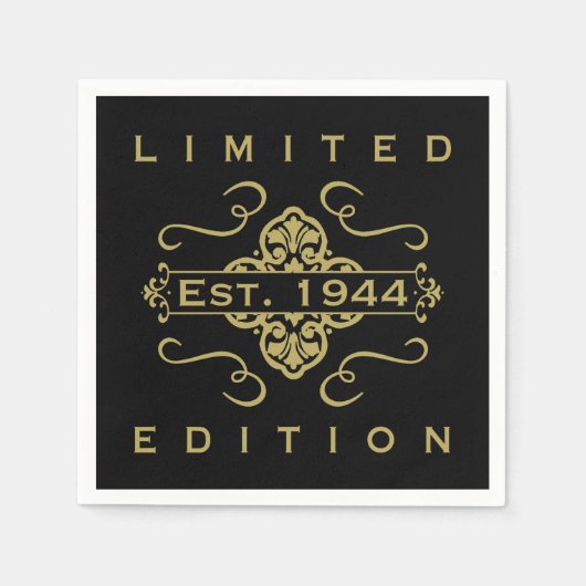 Est. 1944 80ste verjaardag servet (Voorkant)