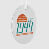 Est. 1944 Vintage 80 jaar oud Ornament (voorkant)
