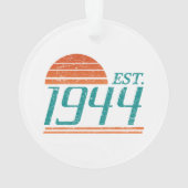 Est. 1944 Vintage 80 jaar oud Ornament (achterkant)