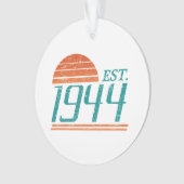 Est. 1944 Vintage 80 jaar oud Ornament (voorkant)