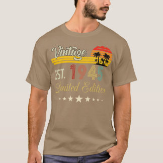  EST 1945 Limited Edition Verjaardag T-shirt