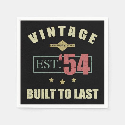 Est. 1954 70ste verjaardag Servet (Voorkant)