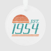 Est. 1954 Vintage 70 jaar oud Ornament (achterkant)