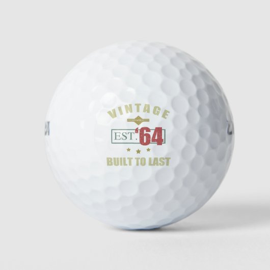  Est. 1964 60ste verjaardag Golfballen (Voorkant)