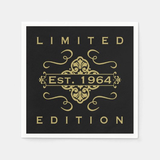 Est. 1964 60ste verjaardag servet (Voorkant)
