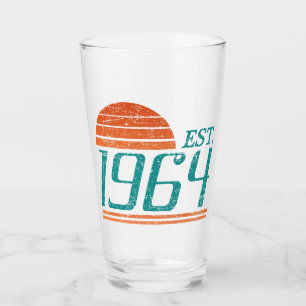 Est. 1964 Vintage 60 jaar oud Glas