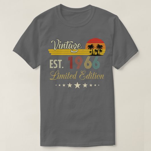  EST 1966 Limited Edition Verjaardag T-shirt (Design voorkant)