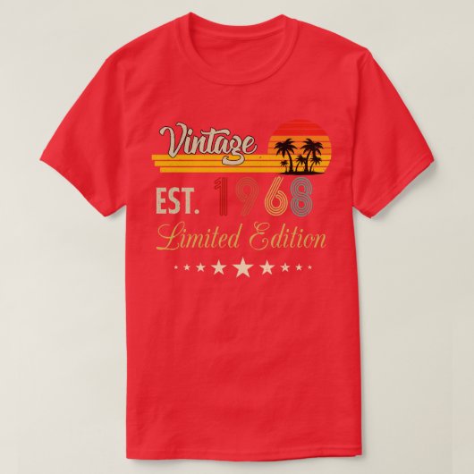 EST 1968 Limited Edition Verjaardag T-shirt (Design voorkant)