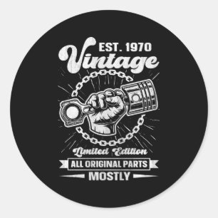 EST 1970 Alle originele P auto 53e Ronde Sticker