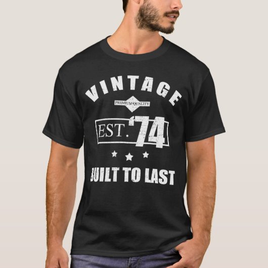 Est. 1974 50ste verjaardag T-shirt (Voorkant)