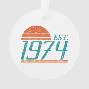 Est. 1974 Vintage 50 jaar oud Ornament