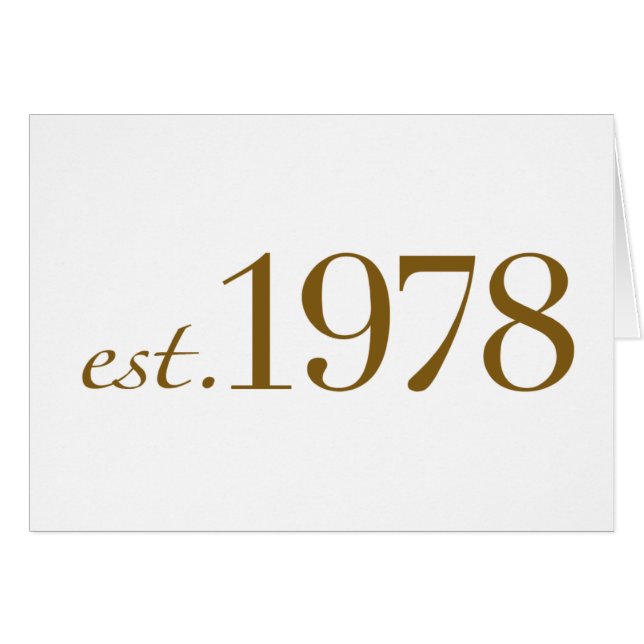 Est 1978 (Voorkant Horizontaal)